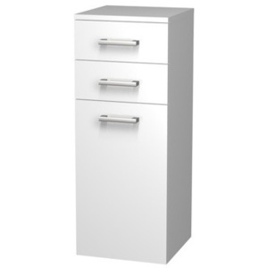 INTEDOOR střední koupelnová skříňka 35 cm, závěsná, bílá NY SS 35 2Z K 01