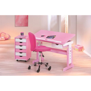 HALMAR, DOLLY rostoucí dětský psací stůl, růžový