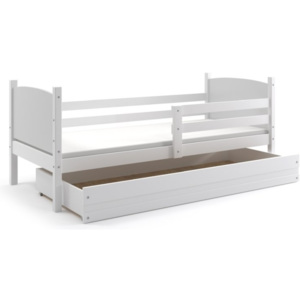 Dětská postel s úložným prostorem TOMMY 1, bílá