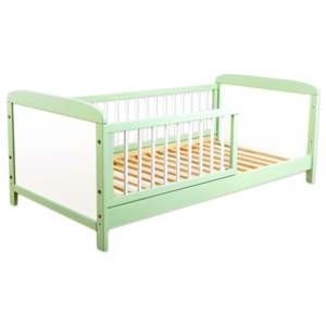 Dětská juniorská postel/postýlka Nellys - zelená/bílá