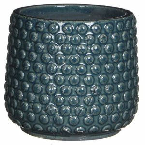 Obal keramický kulatý EZRA modrý 16cm
