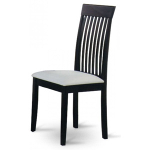 Židle, wenge / bílá ekokůže, ASTRO