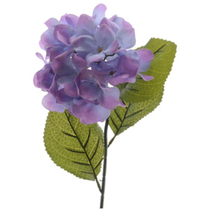 Umělá hortenzie fialová, 66 cm