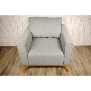 Křeslo sofa Leicester retro 90x90x90 cm textilie dřevo