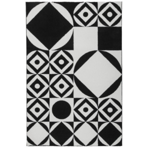 Obsession koberce Kusový koberec Black and White 394 Black - 80x150 cm