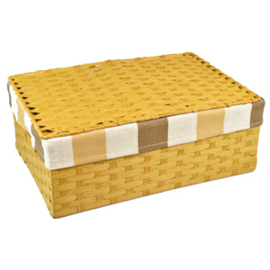 Úložný box s víkem pískový rozměry boxu (cm): 22x15, v. 9