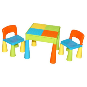 Tega baby Set dětský stůl a dvě židle Mamut - modrá