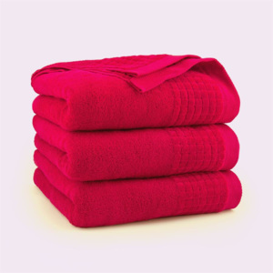 PÍSECKÉ LŮŽKOVINY Froté ručník 500g - červený 50x90