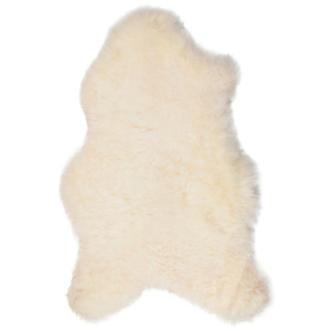 Bílá ovčí kožešina s krátkým chlupem Arctic Fur Lina, 90 x 55 cm