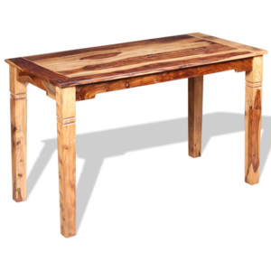 Jídelní stůl, masivní sheeshamové dřevo, 120x60x76 cm