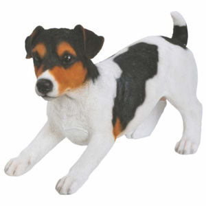 Pes Jack Russel polosed polyresin