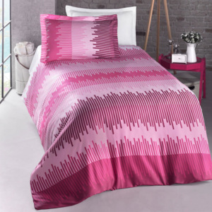 Night In Colours, ložní povlečení Energy růžová, 100% bavlna, Rozměr 1x70x90 / 1x140x200 cm