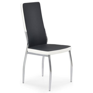 Halmar Jídelní židle K210, černo-bílá