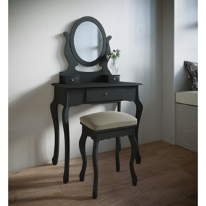 Toaletní stolek Lunawina, černý