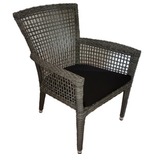 Umělý ratan Židle Malibu šedá
