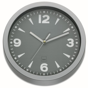 Nástěnné hodiny FLORENZ 20 cm šedá - Kela