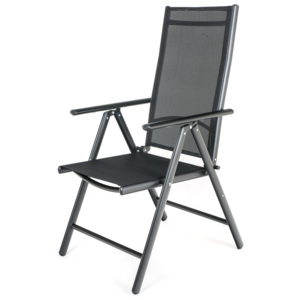 HAPPY GREEN Židle polohovací RAMADA 56,5 x 42,5 x 107 cm, černá