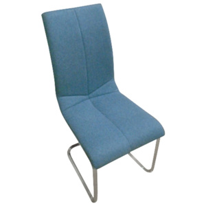 Jídelní židle Erdefa, modrá tkanina