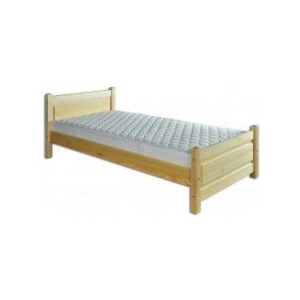 Masivní dřevěná postel -jednolůžko DN129 borovice masiv 80x200 cm-přirodní