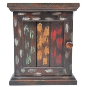 Závěsná skříňka na klíče 15031A 30x22x9 cm dřevo masiv