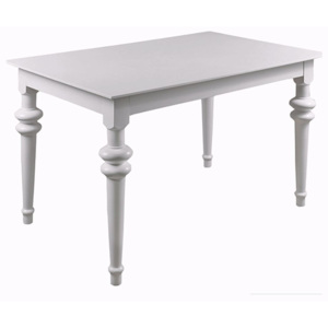 Bílý rozkládací jídelní stůl Durbas Style Torino, 150 x 83 cm