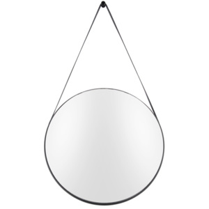Závěsné zrcadlo Grimo 47 cm, černá
