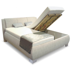 Čalouněná postel s úložným prostorem Norka vario, čelní výklop , 180x200 cm