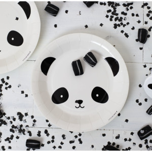 Papírové talířky Panda - set 12ks