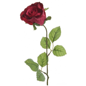 Umělá růže červená, 45 cm