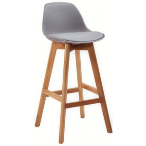 Skandinávská barová židle FORD hoker šedá