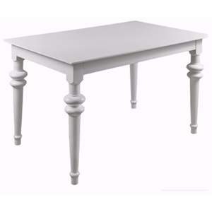 Bílý rozkládací jídelní stůl Durbas Style Torino, 190 x 95 cm