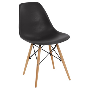 Art Wood židle PP černá/dřevo EM 123,2P