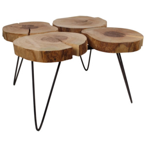 Konferenční stolek s deskou z dubového dřeva HSM collection Slices