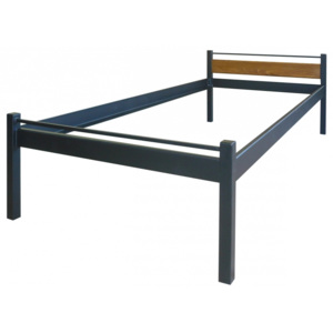 Iron Art NANTES III. kovová postel Barva dřeva: příplatková - vyberte dle popisu níže, pro rozměr matrace: 90 x 200 cm