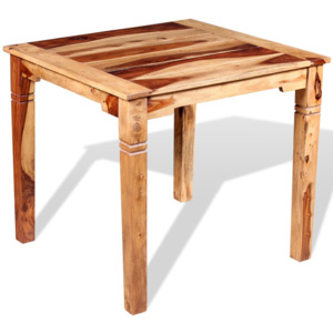 Jídelní stůl, masivní sheeshamové dřevo, 82x80x76 cm