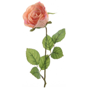 Umělá růže oranžová, 45 cm