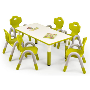 Obdélníkový stolek SIMBA zelený