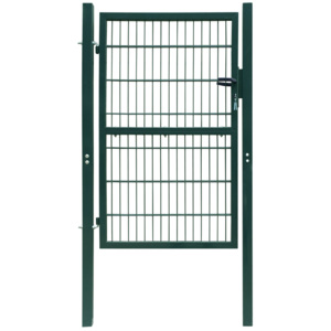 2D plotová branka (jednokřídlá), zelená, 106 x 190 cm