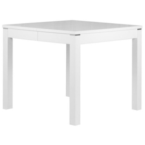 Matný bílý rozkládací jídelní stůl Durbas Style Eric, délka až 135 cm