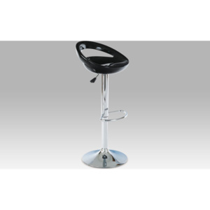 Autronic (AUB-403 BK) Barová židle, chrom / plast černý AUB-1030 BK