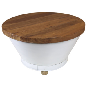 Konferenční stolek s deskou z teakového dřeva HSM collection Bucket