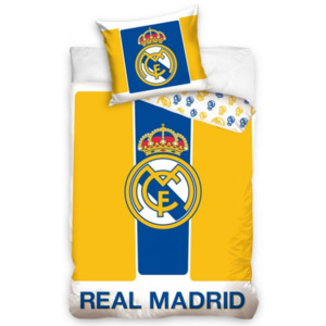 Tiptrade bavlna povlečení Real Madrid Yellow Stripes 140x200 70x90 Bavlna