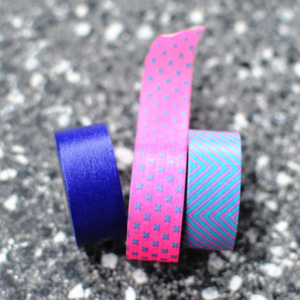 Washi pásky set "pink blue" 3 x 15 mm x 7 m