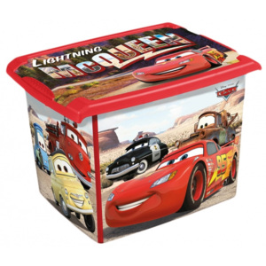 Keeeper Box na hračky, dekorační Cars 20,5 l - černá/červená