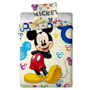 Jerry Fabrics povlečení bavlna Mickey Colours 140x200 70x90