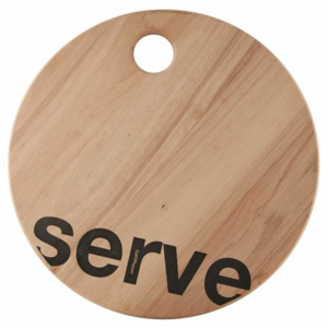 Prkénko servírovací kulaté Serve LOFT dřevo S&P