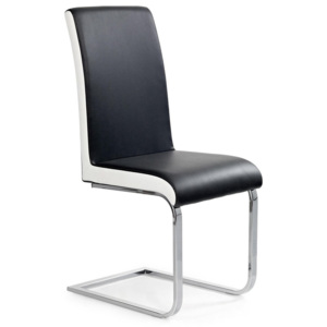 Halmar Jídelní židle K103, černo-bílá