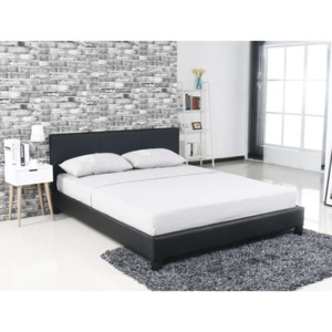 Čalouněná postel NELA černá ekokůže 160x200cm