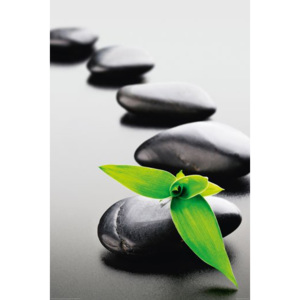 Plakát - Zen Stones (Zelený)