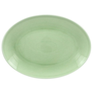 VINTAGE talíř oválný 26x19 cm, zelený